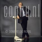 Jaap van Meekren (Date Unknown) at studio in Amsterdam.

[keywords]Posed, Full Length, Eyecontact, Scales[/keywords]